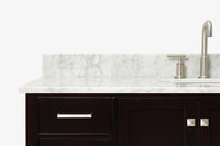 Ariel cambridge (54-55) in. single oval sink vanity with (0.75,1.5,2) in countertop