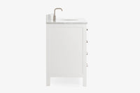 Ariel cambridge (54-55) in. single oval sink vanity with (0.75,1.5,2) in countertop