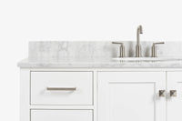 Ariel cambridge (54-55) in. single oval sink vanity with (0.75,1.5,2) in countertop