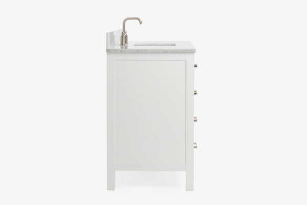Ariel Cambridge 54-55 in. single rectangle sink vanity with (0.75, 1.5, 2)in countertops