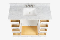 Ariel Cambridge 54-55 in. single rectangle sink vanity with (0.75, 1.5, 2)in countertops