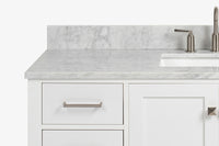 Ariel Cambridge 54-55 in. single rectangle sink vanity with (0.75, 1.5, 2)in countertops