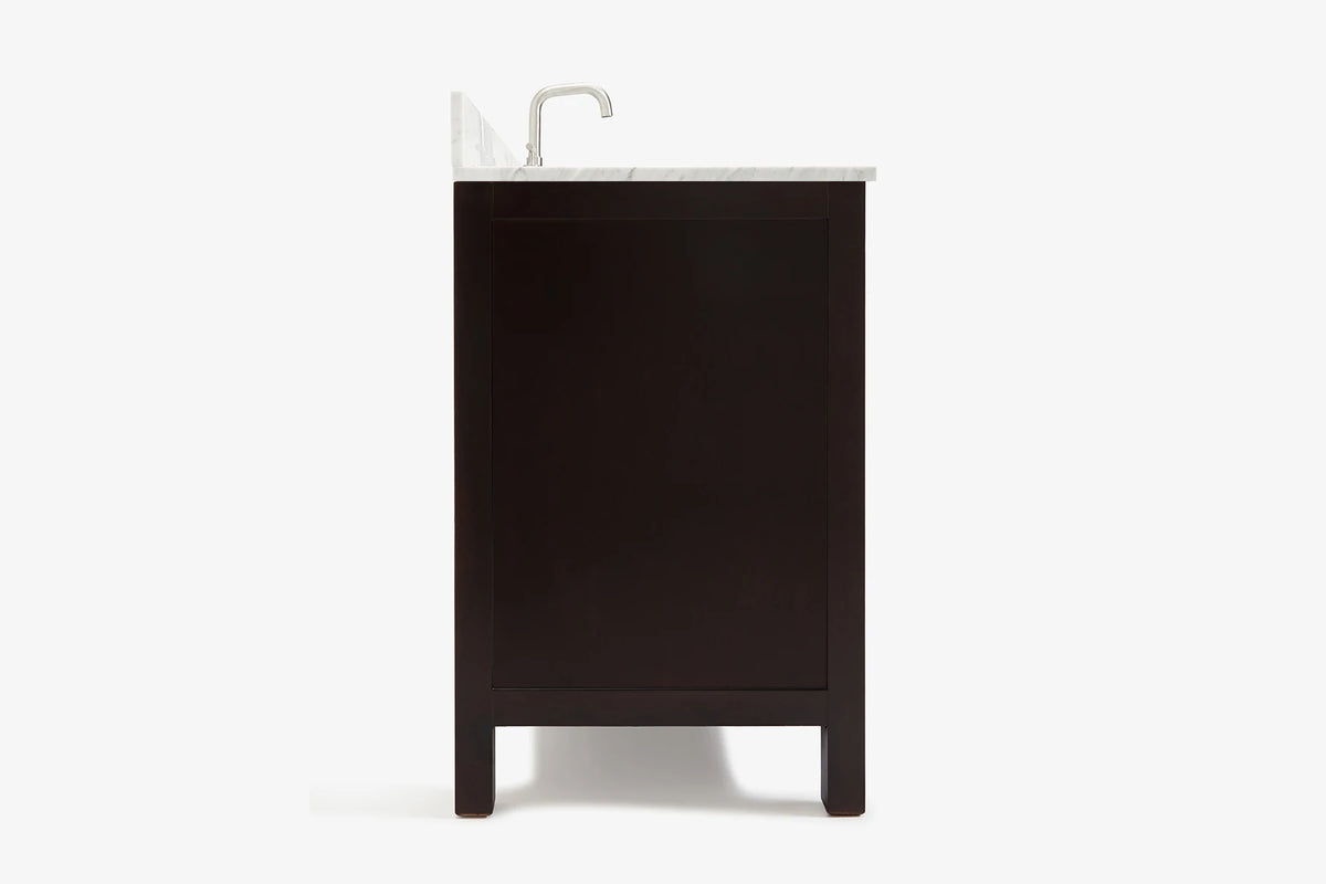 Ariel cambridge 60-61 in. single rectangle sink vanity with (0.75, 1.5, 2) in countertop