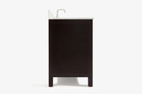 Ariel cambridge 60-61 in. single rectangle sink vanity with (0.75, 1.5, 2) in countertop