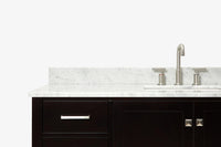 Ariel cambridge 60-61 in. single rectangle sink vanity with (0.75, 1.5, 2) in countertop