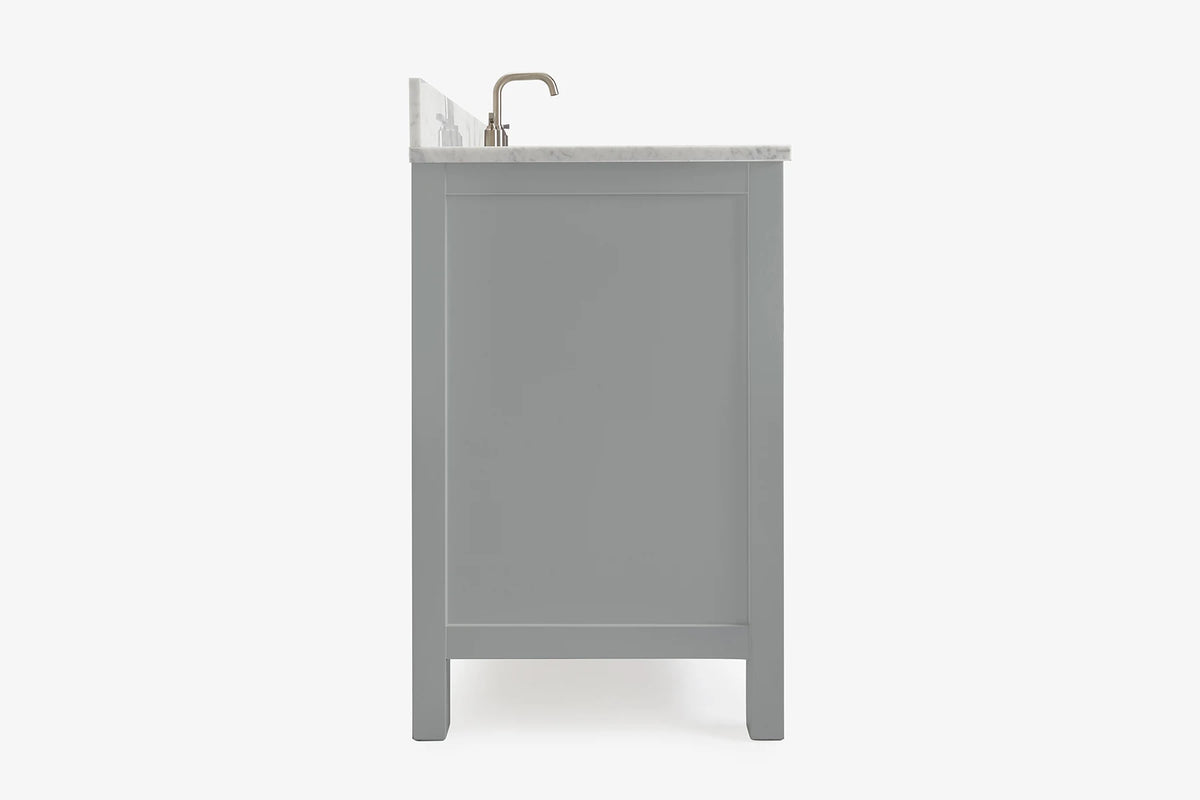 Ariel cambridge 60-61 in. single rectangle sink vanity with (0.75, 1.5, 2) in countertop