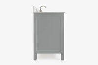 Ariel cambridge 60-61 in. single rectangle sink vanity with (0.75, 1.5, 2) in countertop