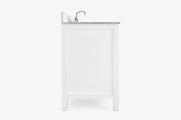 Ariel cambridge 60-61 in. single rectangle sink vanity with (0.75, 1.5, 2) in countertop
