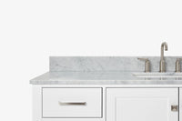 Ariel cambridge 60-61 in. single rectangle sink vanity with (0.75, 1.5, 2) in countertop