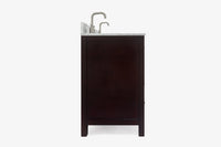 Ariel cambridge (66"&67") in double oval sink bathroom vanity with marble countertop (0.75" & 1.5").