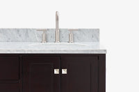 Ariel cambridge (66"&67") in double oval sink bathroom vanity with marble countertop (0.75" & 1.5").