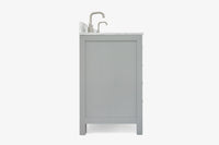 Ariel cambridge (66"&67") in double oval sink bathroom vanity with marble countertop (0.75" & 1.5").