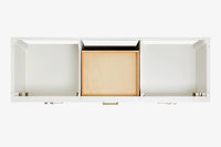 Ariel cambridge (66"&67") in double oval sink bathroom vanity with marble countertop (0.75" & 1.5").