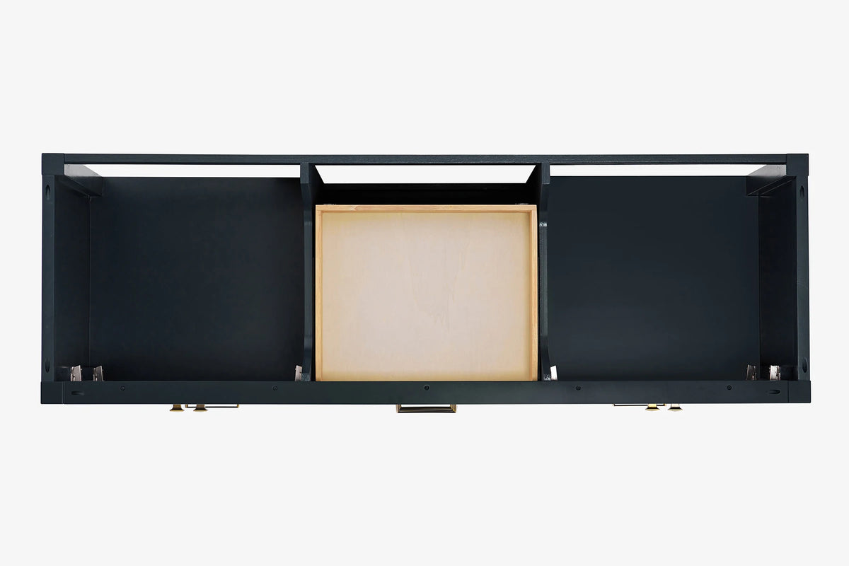 Ariel cambridge 66-67 inch double rectangle sink vanity with  marble countertop with (0.75,1.5)in edge
