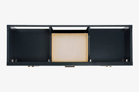 Ariel cambridge 66-67 inch double rectangle sink vanity with  marble countertop with (0.75,1.5)in edge