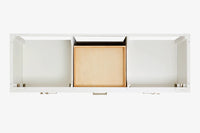 Ariel cambridge 66-67 inch double rectangle sink vanity with  marble countertop with (0.75,1.5)in edge