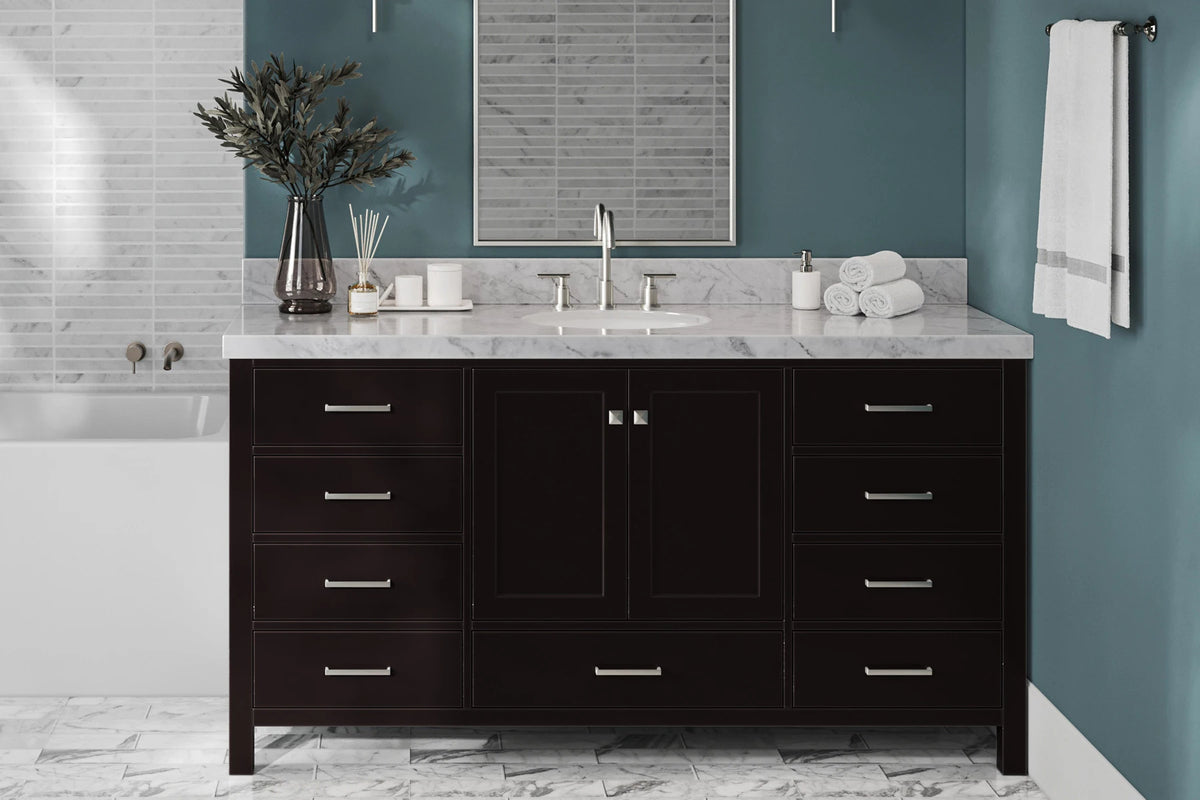 Ariel cambridge (66") single sink base cabinet.