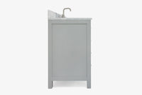 Ariel Cambridge (66" & 67") in single oval sink vanity with marble countertop (0.75" & 1.5").