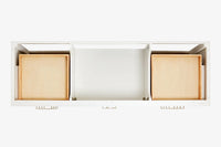 Ariel Cambridge (66" & 67") in single oval sink vanity with marble countertop (0.75" & 1.5").
