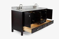 Ariel cambridge (73") double oval sink vanity set.