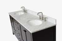 Ariel cambridge (73") double oval sink vanity set.