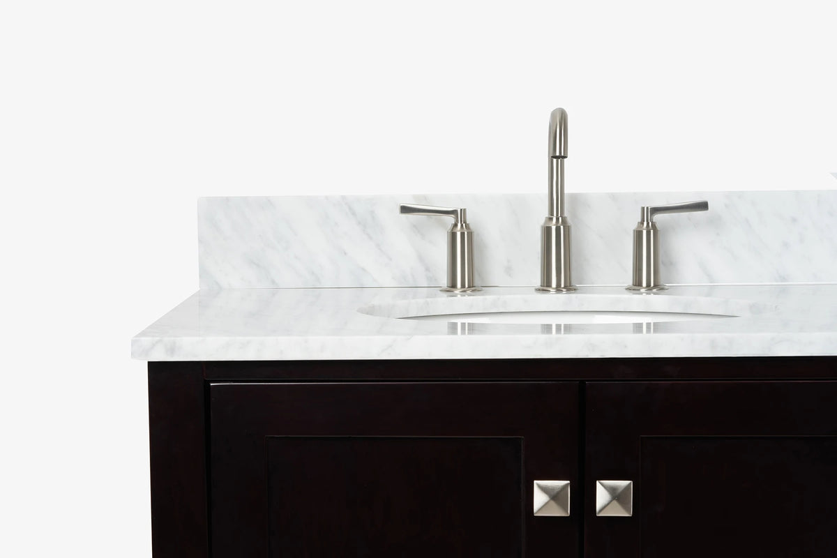Ariel cambridge (73") double oval sink vanity set.