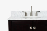 Ariel cambridge (73") double oval sink vanity set.
