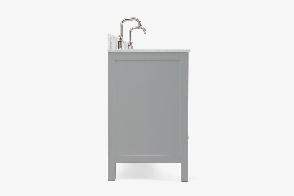 Ariel cambridge (73") double oval sink vanity set.