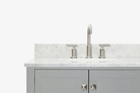 Ariel cambridge (73") double oval sink vanity set.