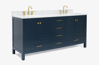 Ariel cambridge (73") double oval sink vanity set.