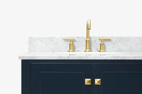 Ariel cambridge (73") double oval sink vanity set.