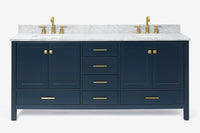 Ariel cambridge (73") double oval sink vanity set.