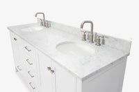 Ariel cambridge (73") double oval sink vanity set.