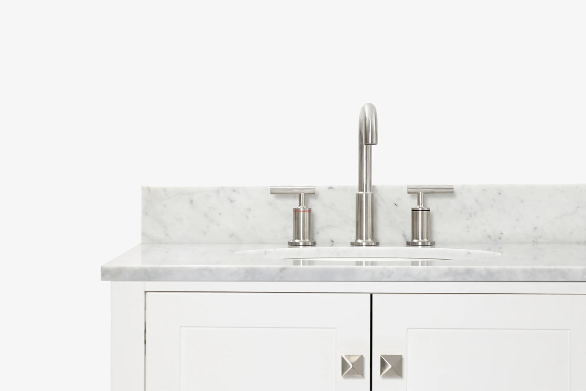 Ariel cambridge (73") double oval sink vanity set.