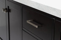 Ariel cambridge 72-73in. bathroom vanity double rectangle sink vanity with (0.75, 1.5, 2)in countertop