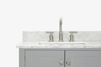 Ariel cambridge 72-73in. bathroom vanity double rectangle sink vanity with (0.75, 1.5, 2)in countertop