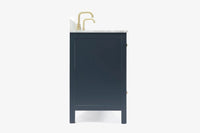 Ariel cambridge 72-73in. bathroom vanity double rectangle sink vanity with (0.75, 1.5, 2)in countertop