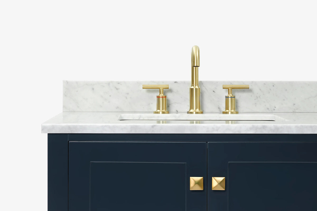 Ariel cambridge 72-73in. bathroom vanity double rectangle sink vanity with (0.75, 1.5, 2)in countertop