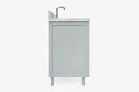 Ariel monroe 61 inch single rectangle sink bathroom vanity with countertop 1.5 inch edge