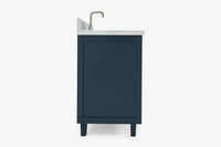 Ariel monroe 61 inch single rectangle sink bathroom vanity with countertop 1.5 inch edge