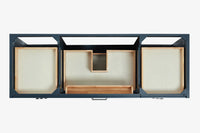 Ariel monroe 61 inch single rectangle sink bathroom vanity with countertop 1.5 inch edge