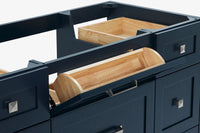 Ariel monroe 61 inch single rectangle sink bathroom vanity with countertop 1.5 inch edge