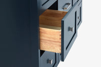 Ariel monroe 61 inch single rectangle sink bathroom vanity with countertop 1.5 inch edge