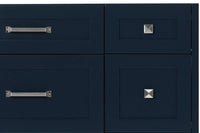 Ariel monroe 61 inch single rectangle sink bathroom vanity with countertop 1.5 inch edge