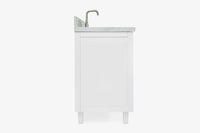 Ariel monroe 61 inch single rectangle sink bathroom vanity with countertop 1.5 inch edge