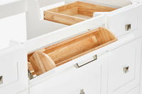 Ariel monroe 61 inch single rectangle sink bathroom vanity with countertop 1.5 inch edge