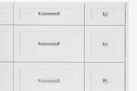 Ariel monroe 61 inch single rectangle sink bathroom vanity with countertop 1.5 inch edge
