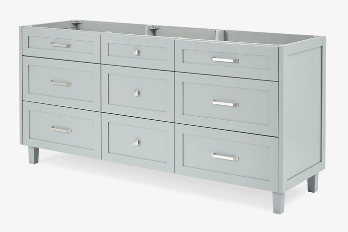Ariel monroe 72 inch double sink base cabinet
