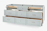Ariel monroe 72 inch double sink base cabinet