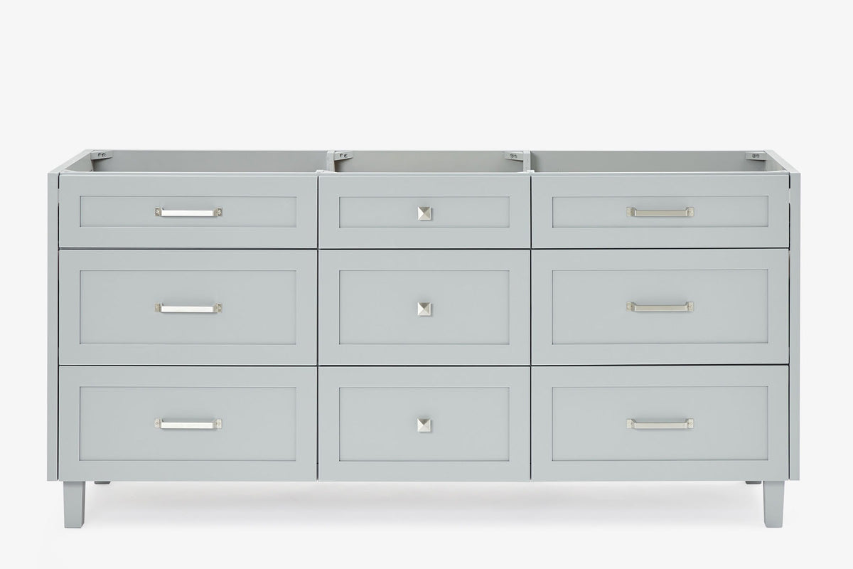 Ariel monroe 72 inch double sink base cabinet